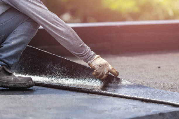 Professional Exterior Waterproofing technician working in Waverly, MI